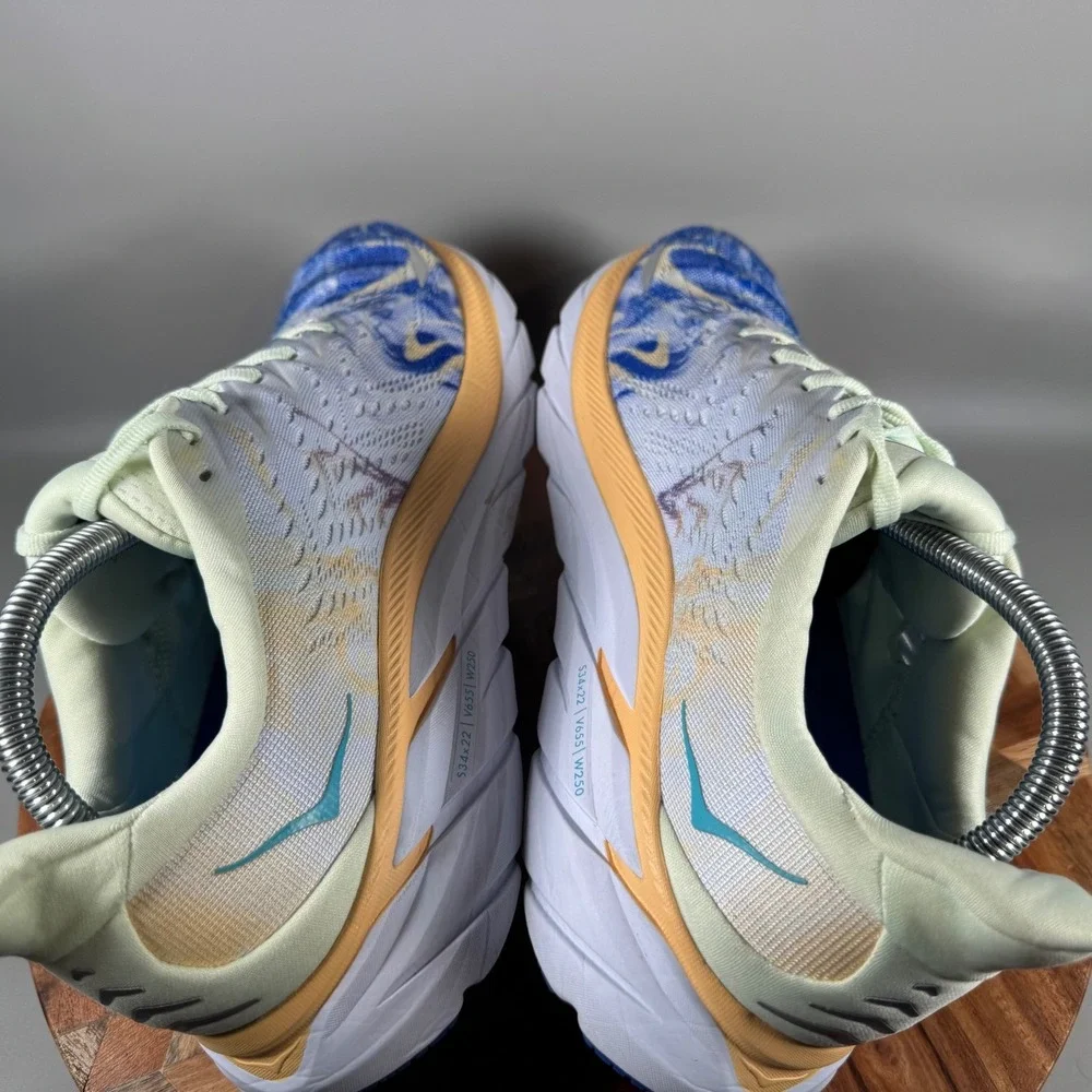 HOKA ONE ONE Clifton 8 Together Blue Orange Running Shoes Mens 9D 1119393-TGT